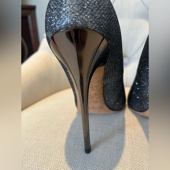 👠JIMMY CHOO Romy 100 Lam Glitter Pumps - Picture 9 of 17